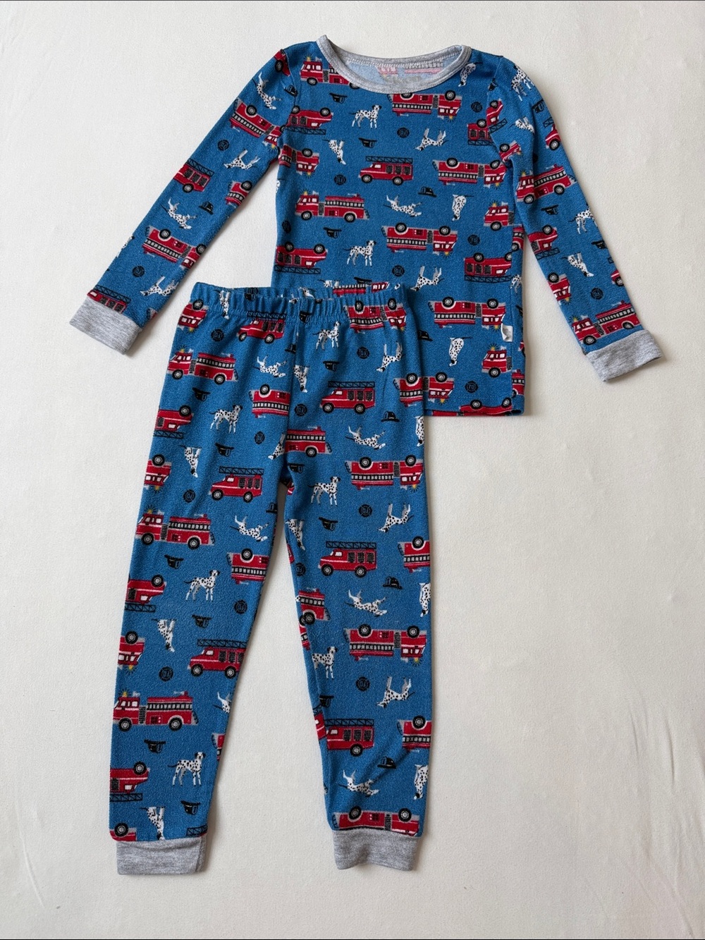 Sleep On It Firetruck Long Sleeve Pajama Set